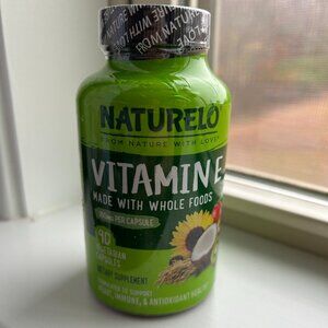 Naturelo Vitamin E Whole Foods 90 Capsules Supplement Heart Immune Antioxidant